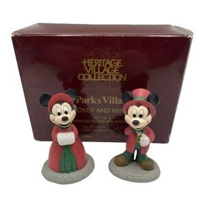 Dept 56 Disney Parks Village Series “Mickey and Minnie” Heritage Village Co